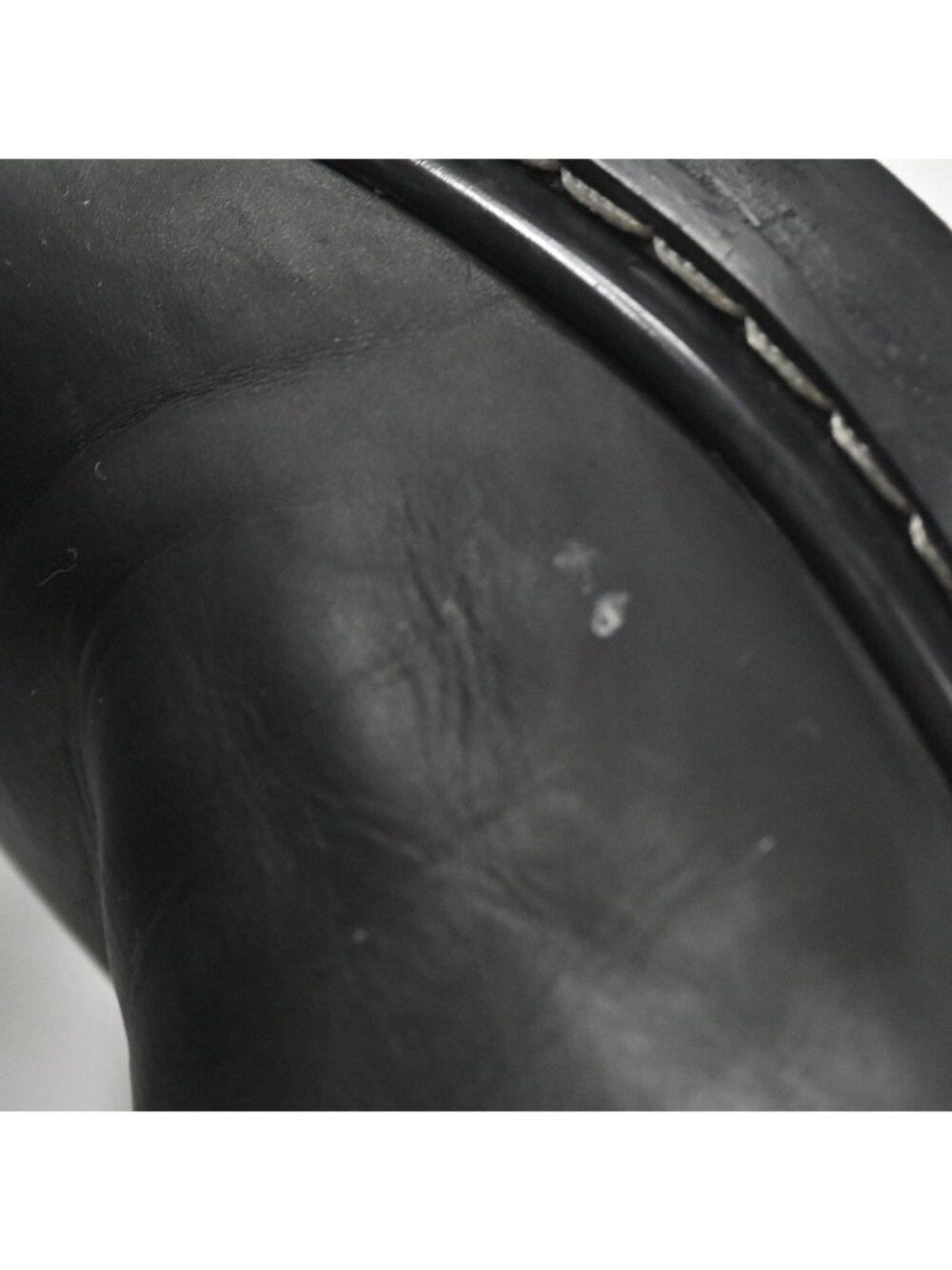 The Row Fara Pull On Chelsea Boots in Black Leather - Picture 7 of 13